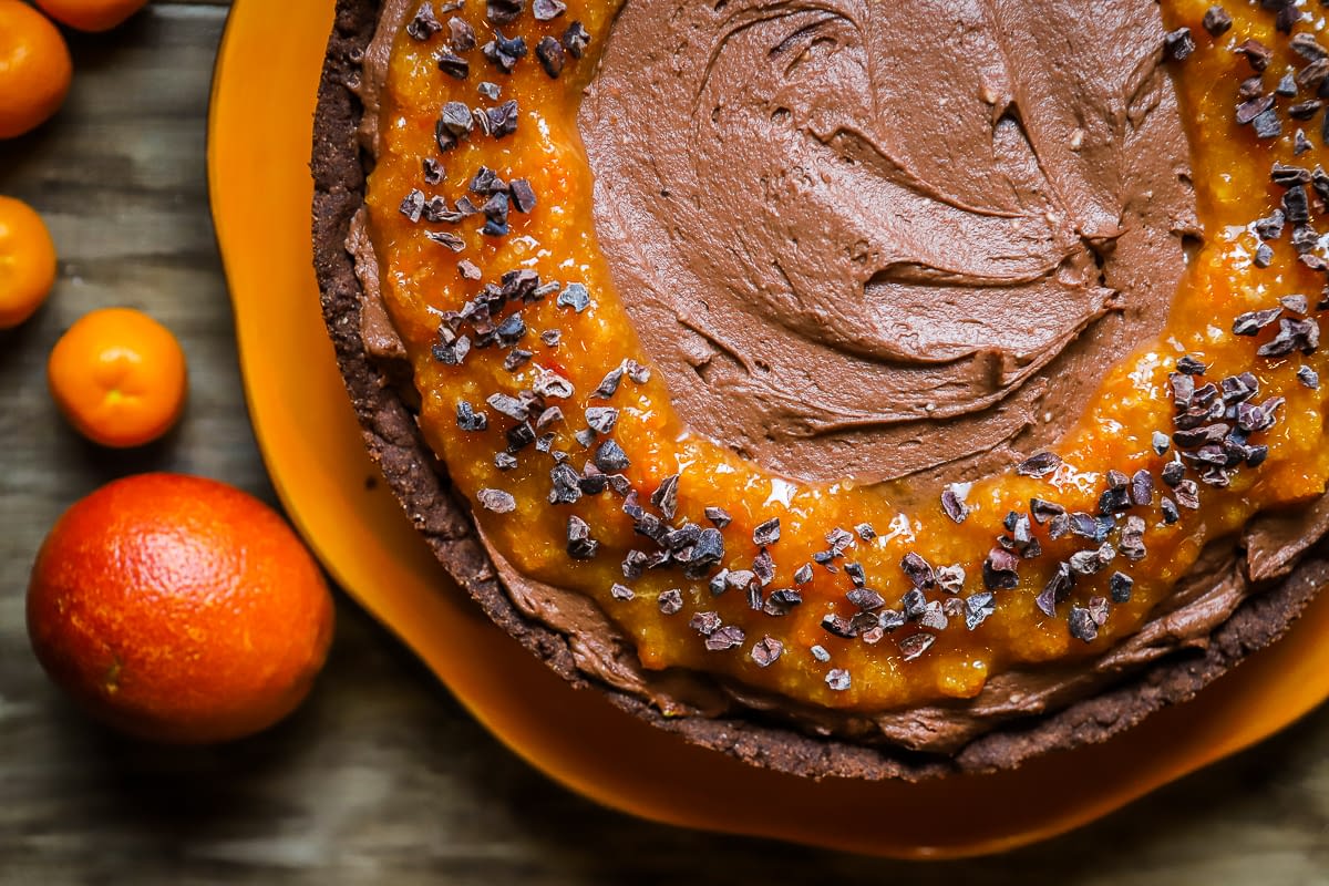 NoBake Keto Chocolate Orange Cheesecake (gluten, grain & sugarfree)
