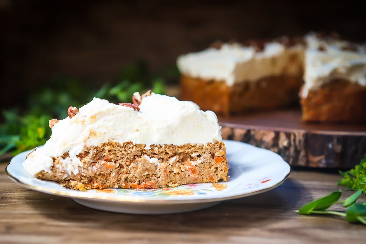 Carrot Apple Cake with Mascarpone Frosting escape from grains