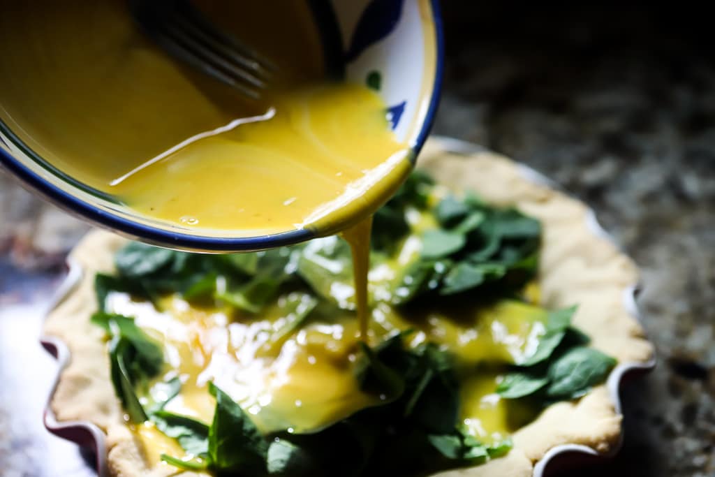 Caramelized Onion and Feta Quiche escape from grains